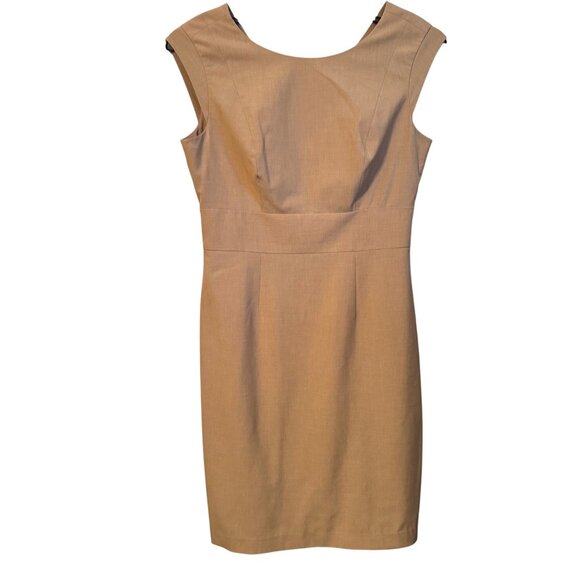 The Limited Womens Beige Sleeveless Sheath Dress Size 8 Polyester Blend Back Zip - Picture 1 of 12